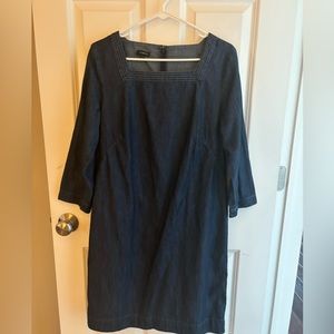 Talbots Jean like cotton dress, Size 10.